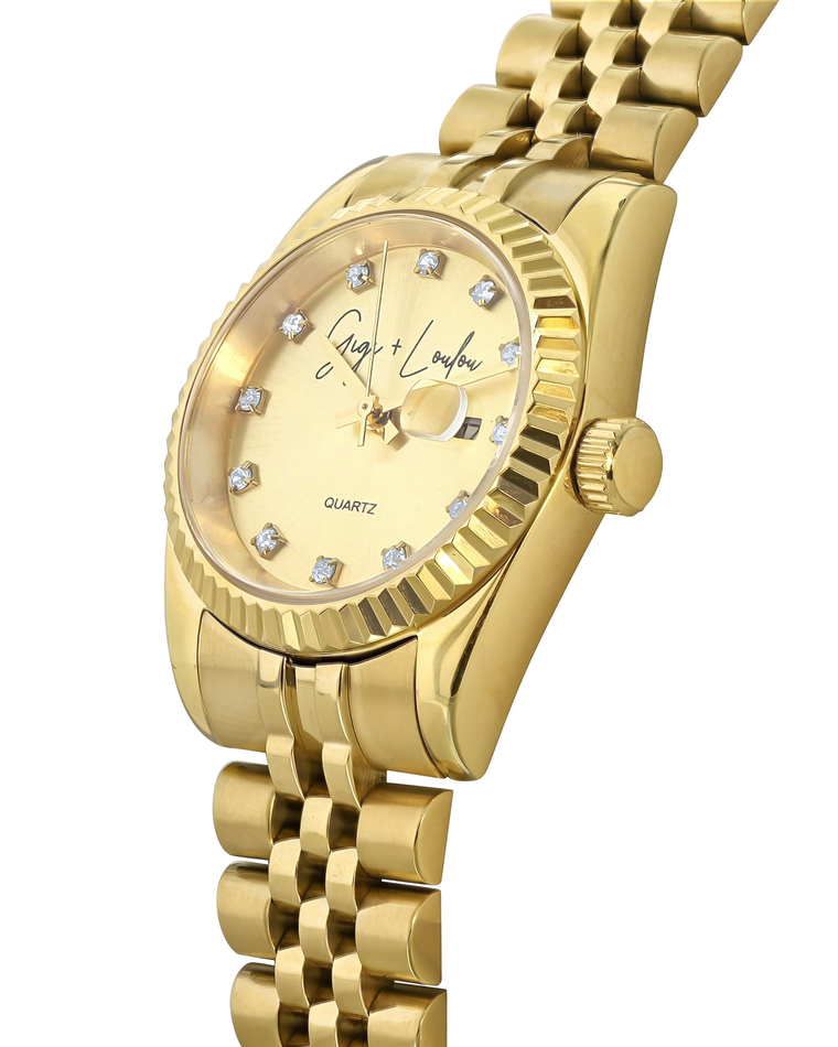 Gigi + Loulou - Gold Watch met Gold Dial
