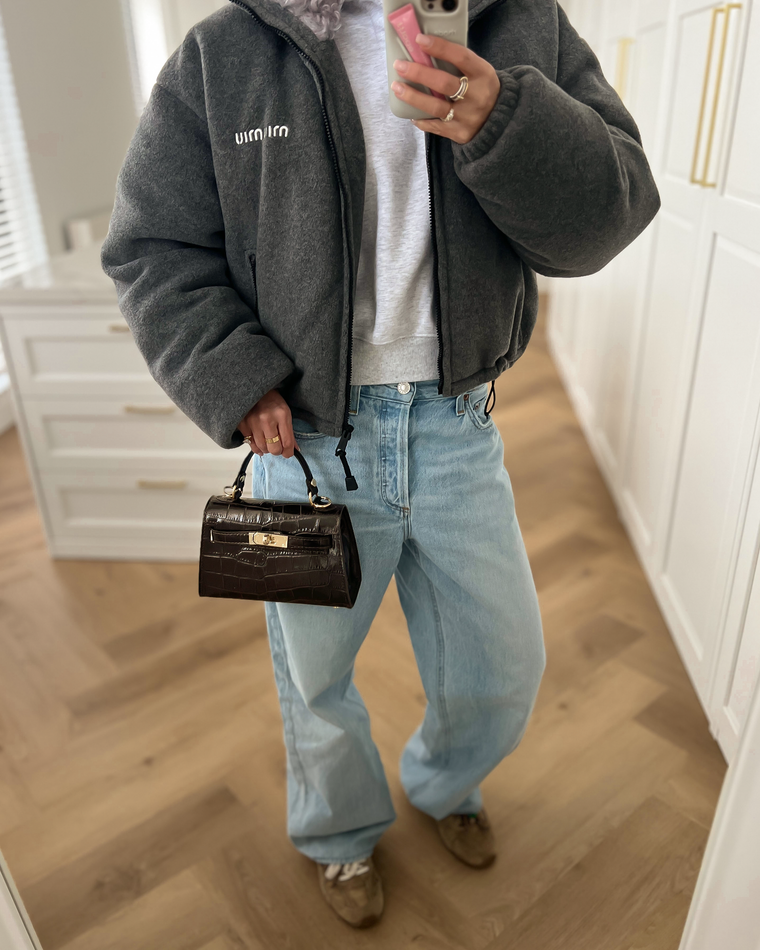 LILY - Mini Croco Real Leather Bag