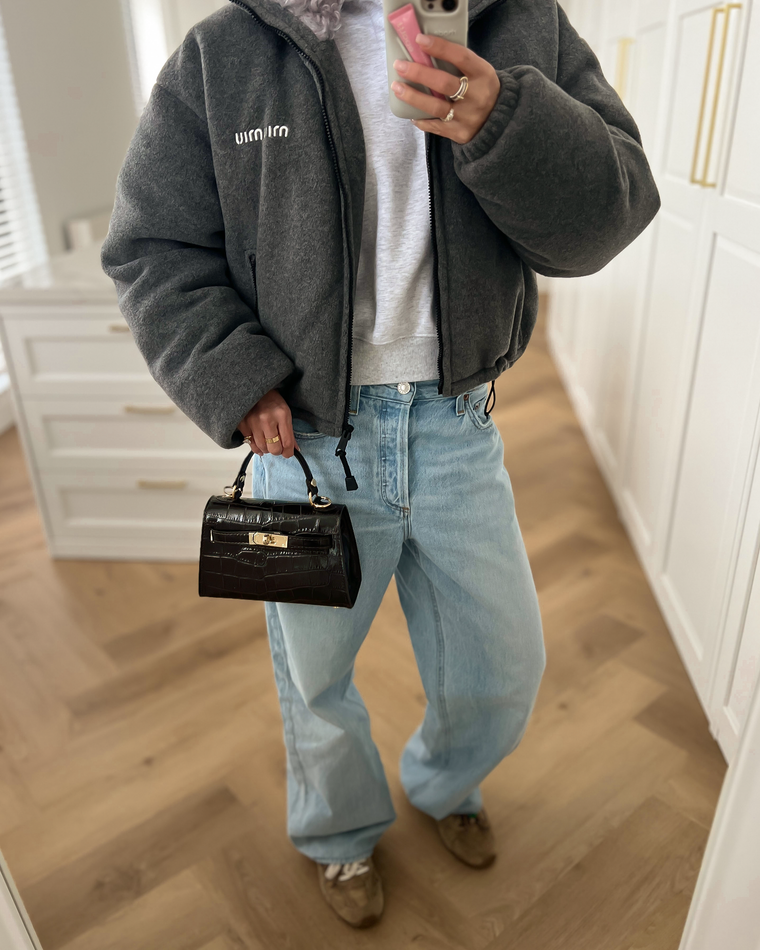 LILY - Mini Croco Real Leather Bag