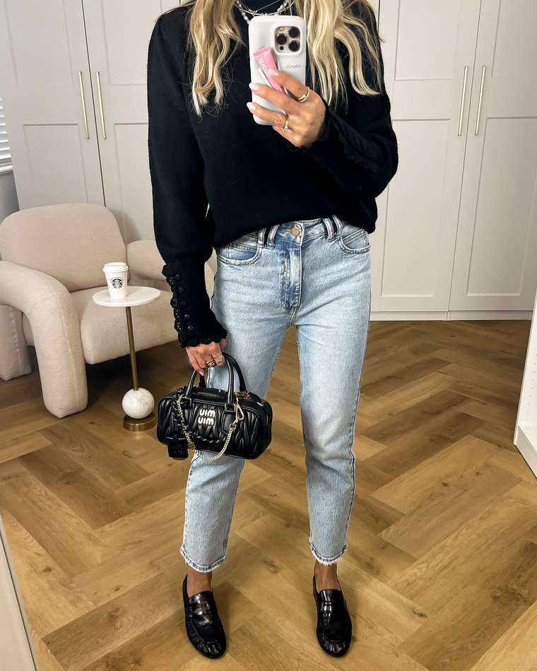 TAYLOR - Mom Jeans in Vintage Blue