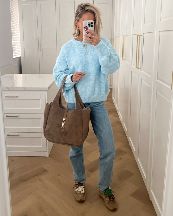 PARKER - Sweater in Sky Blue