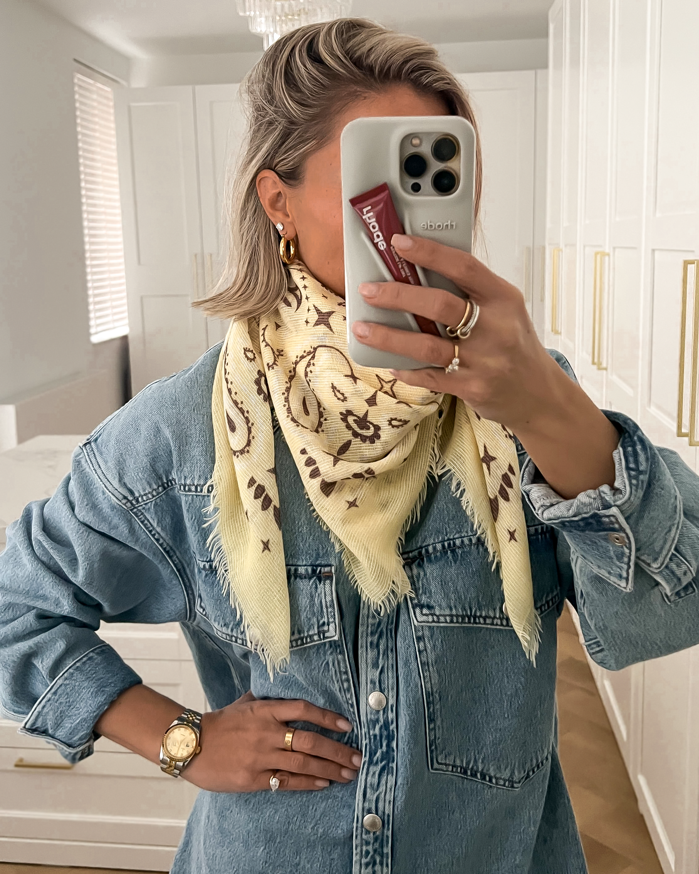 KUSHI - Paisley Luxury Scarf in Yellow