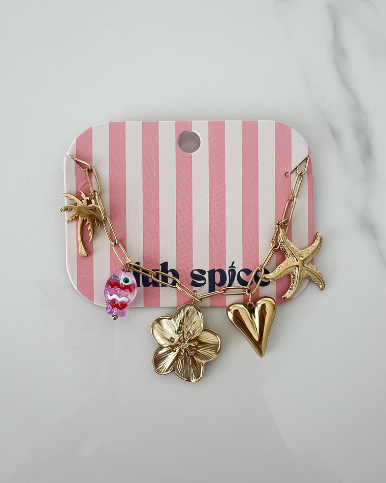 Charm Bracelet in Gold