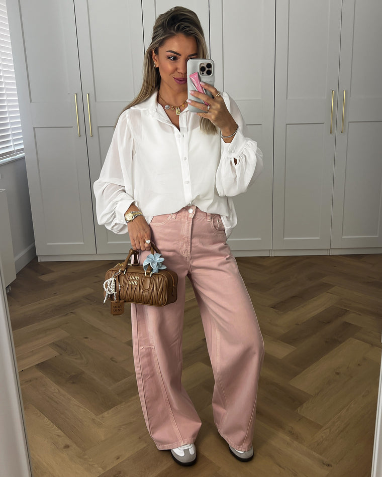 DIDI - Sheer Blouse in White