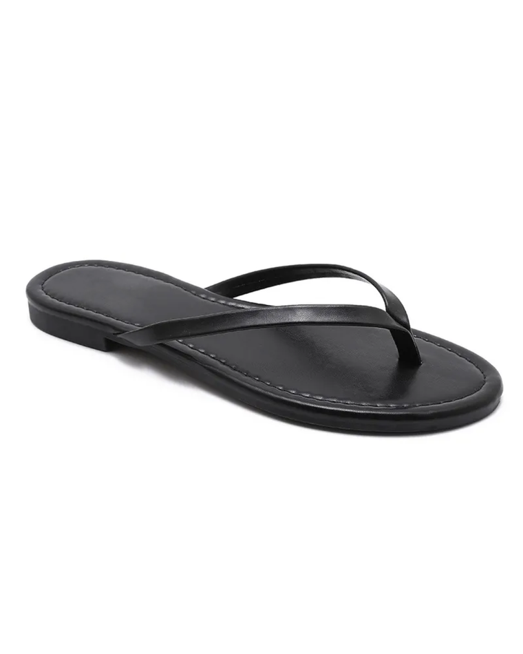 Thong Sandals in Black