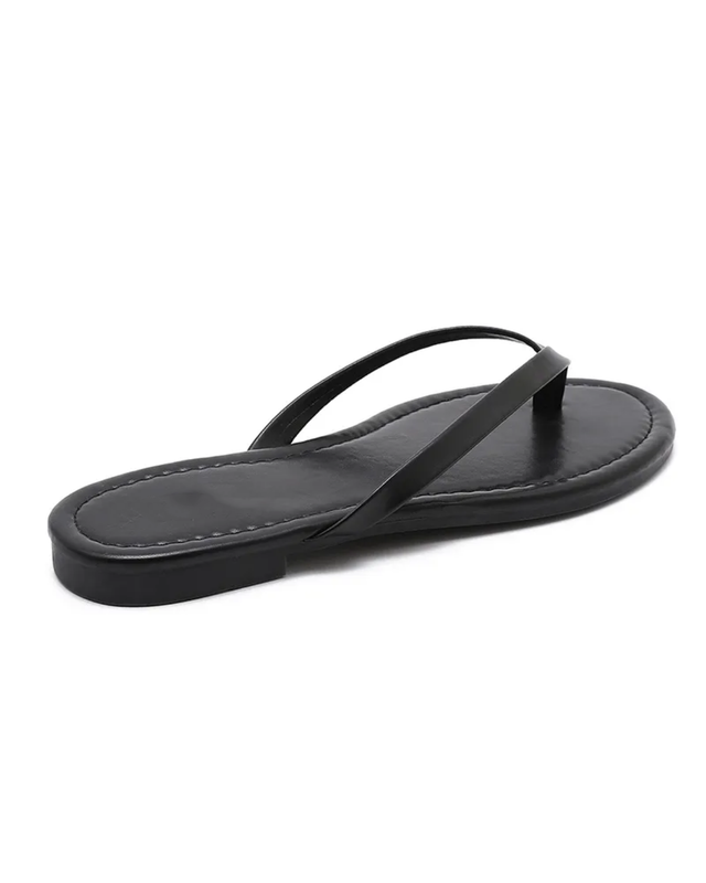 Thong Sandals in Black