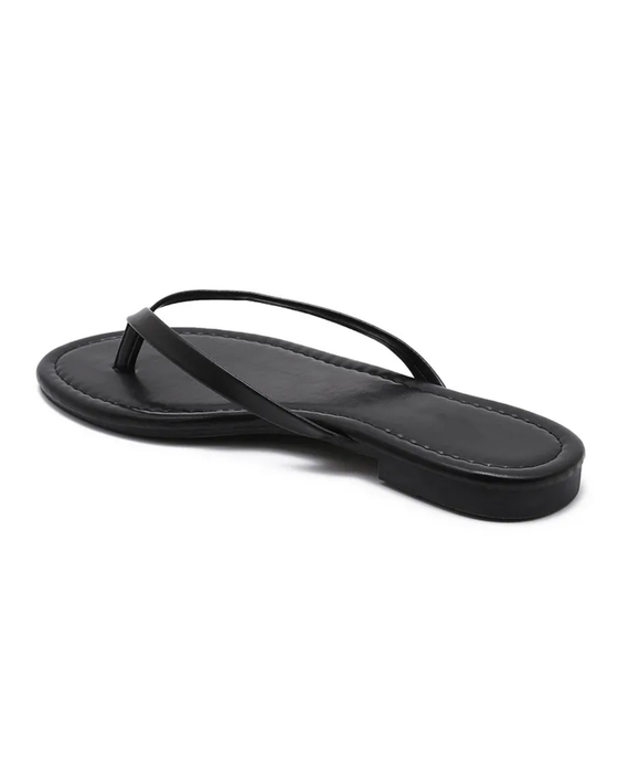 Thong Sandals in Black