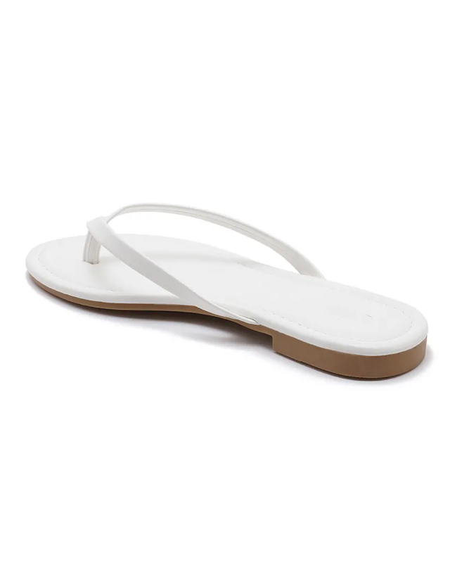 Thong Sandals in White