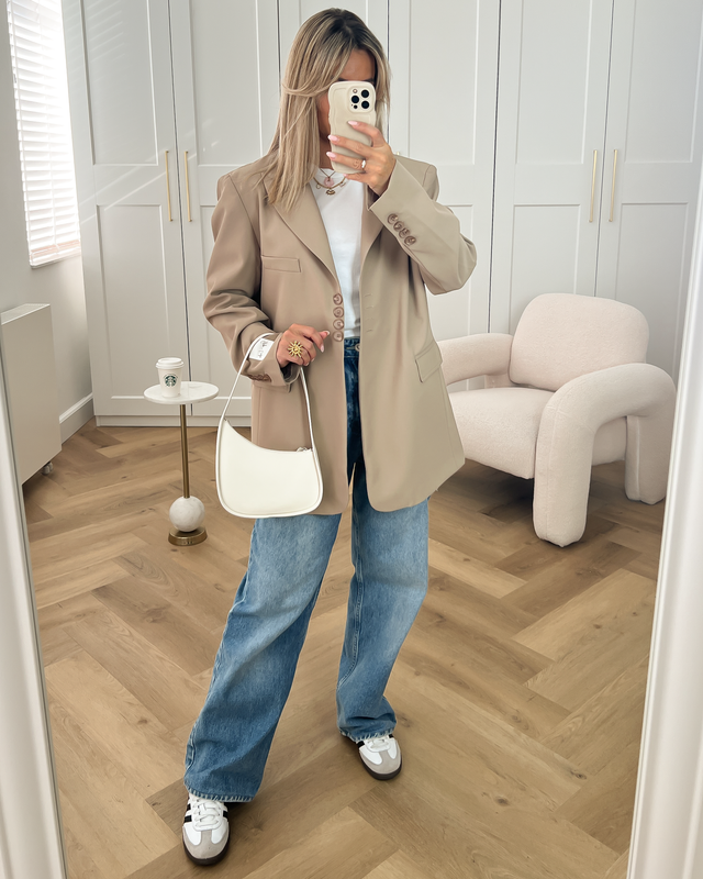 Gigi + Loulou - Oversized Blazer in Beige