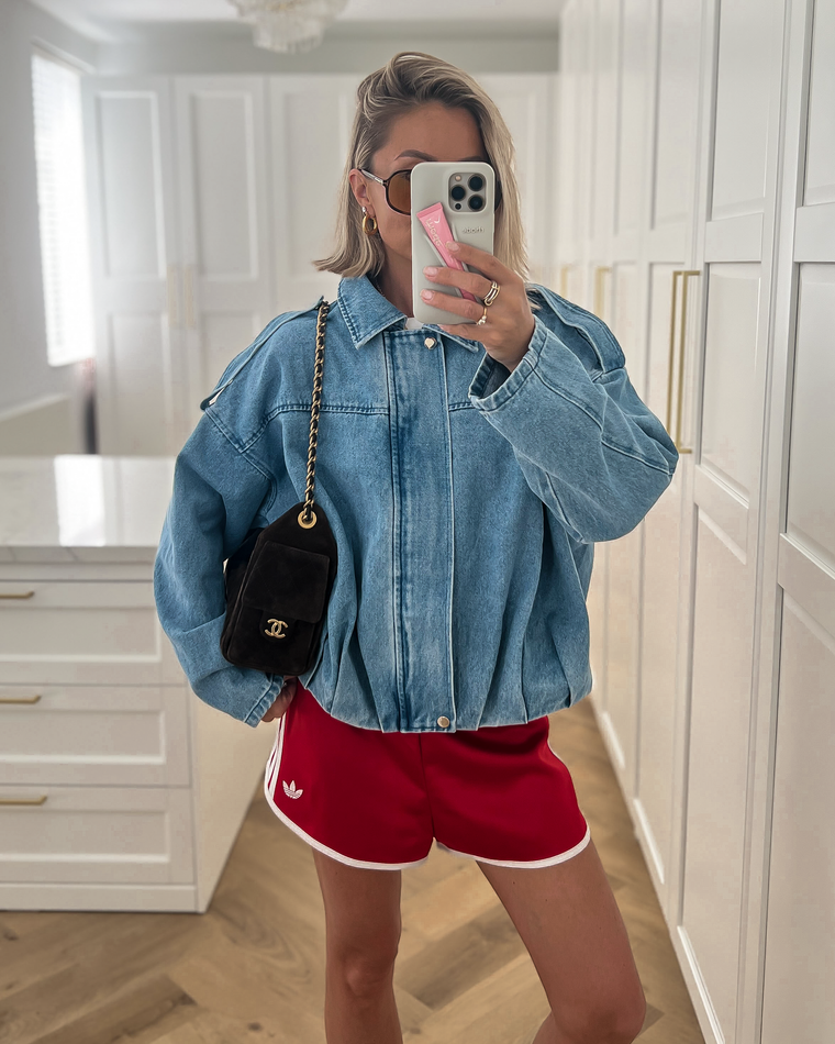 NOVA - Denim Bomber in Blue