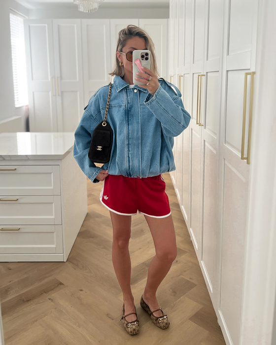 NOVA - Denim Bomber in Blue