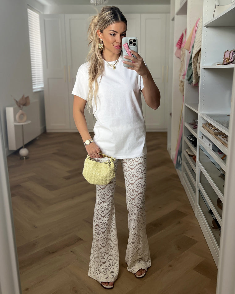 JENNY - Heavy Cotton Tee in White