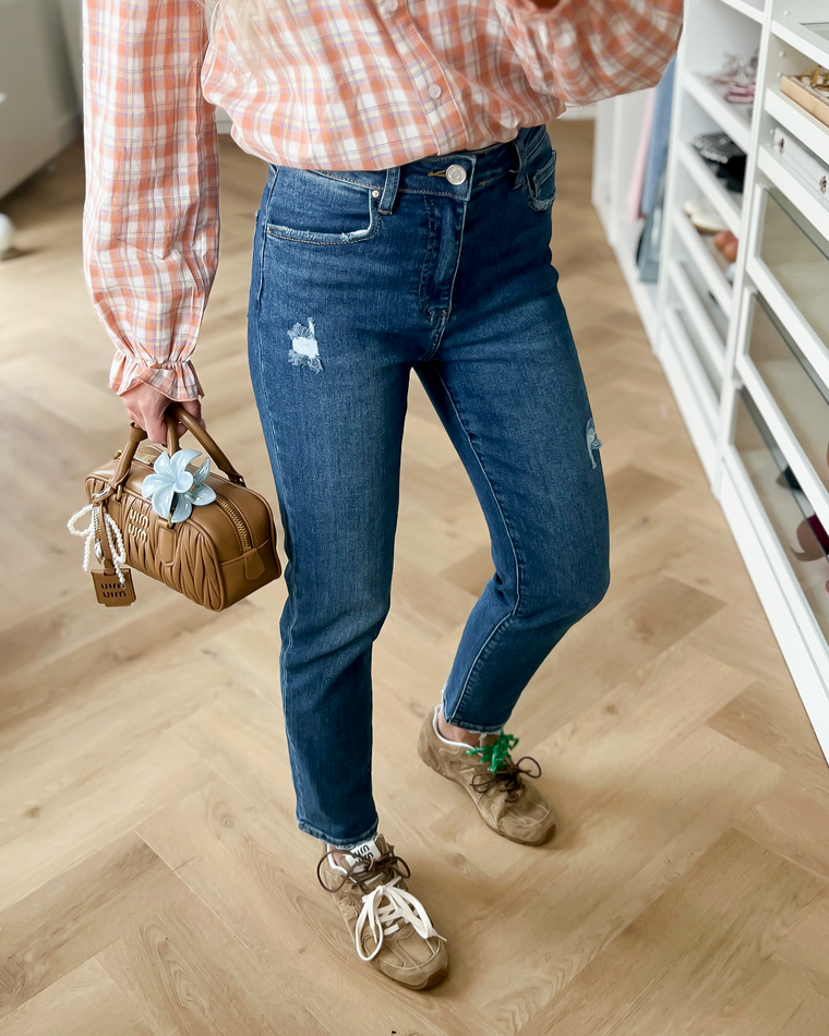 MADISON - Mom Jeans in Blue