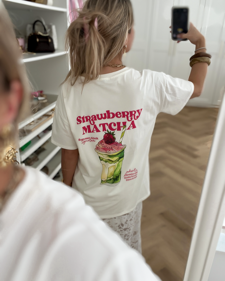 MATCHA - Printed T-shirt in White