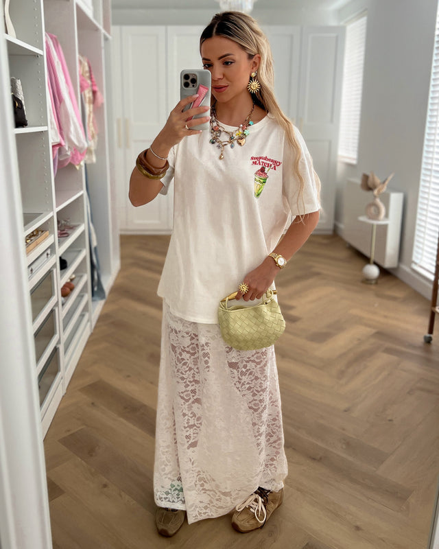 MATCHA - Printed T-shirt in White