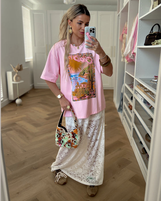MARISOL - Maxi Lace Skirt in White
