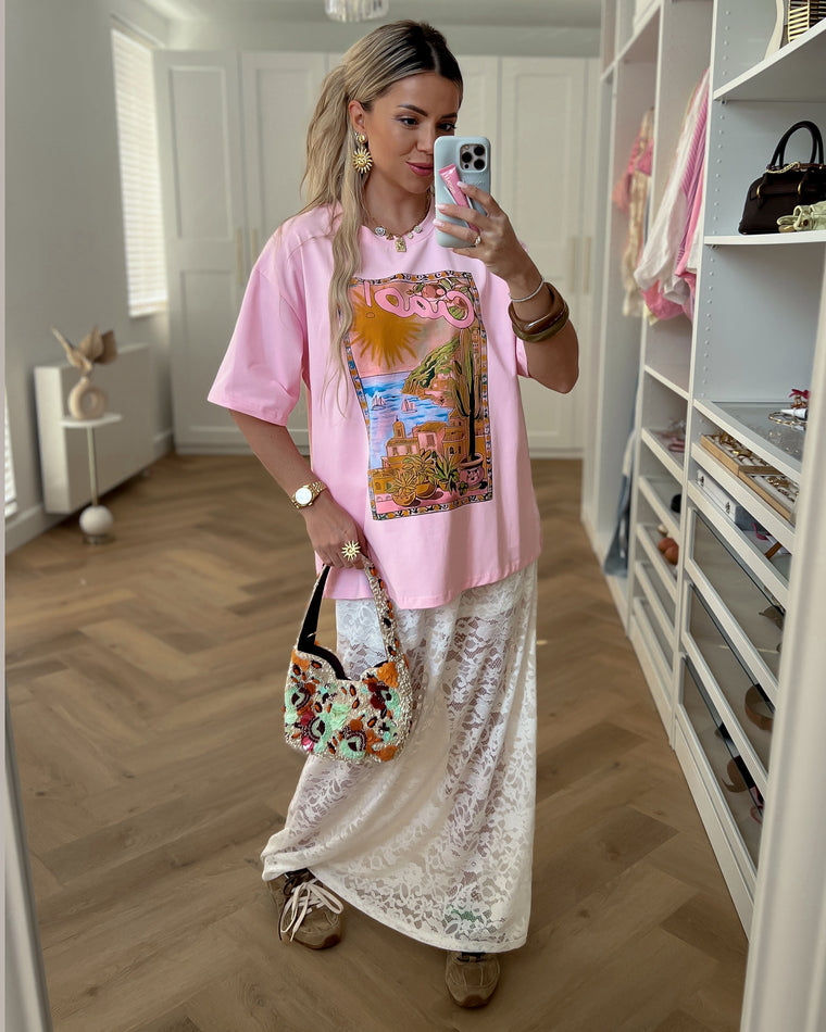 MARISOL - Maxi Lace Skirt in White