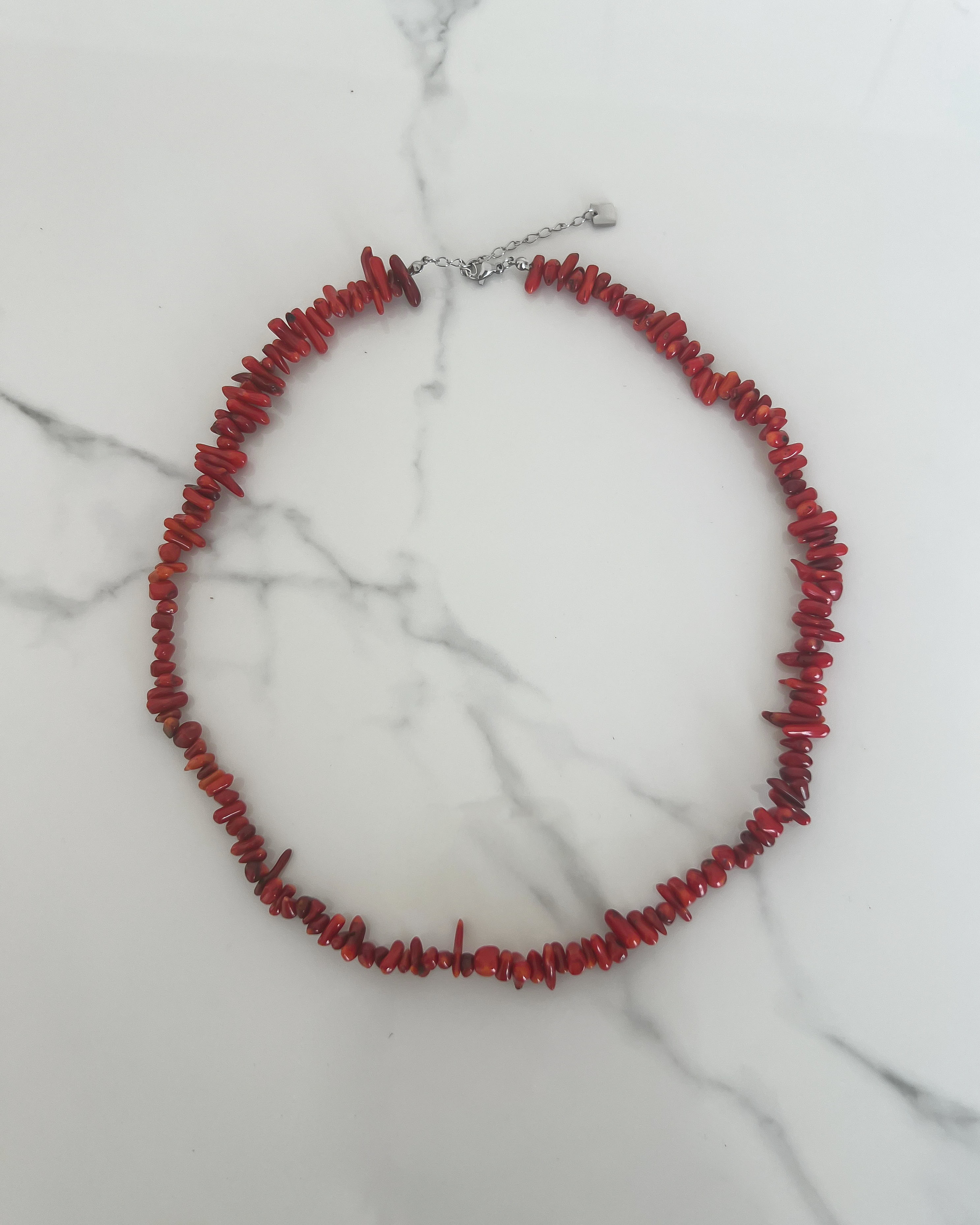 Coral Necklace in Red