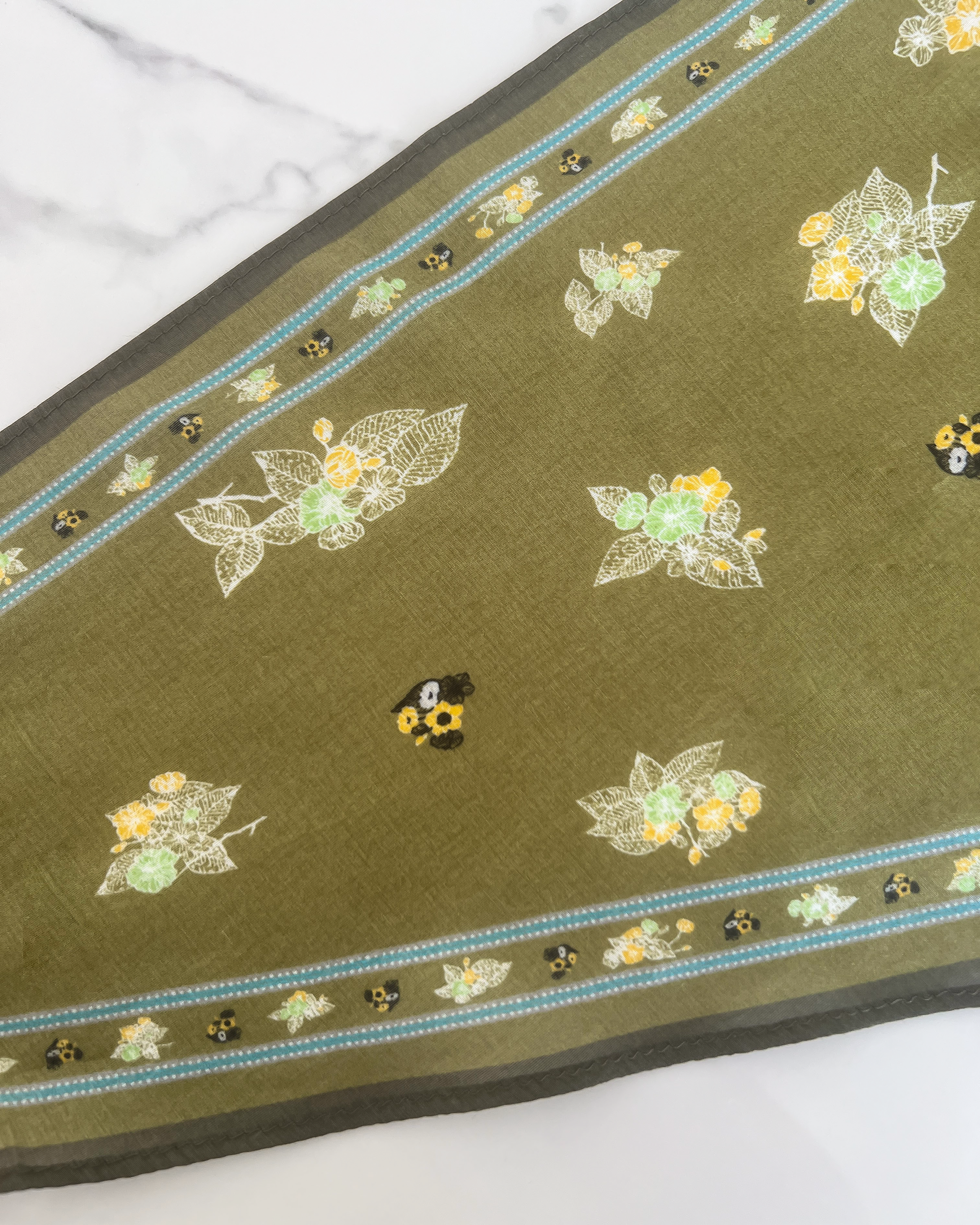 Triangle Scarf in Olive Green