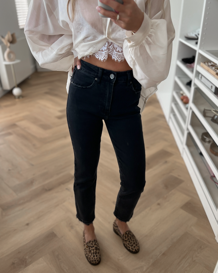 RAYNE - Mom Jeans in Black
