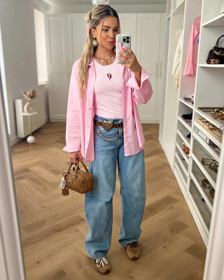 WINNIE - Blouse in Light Pink