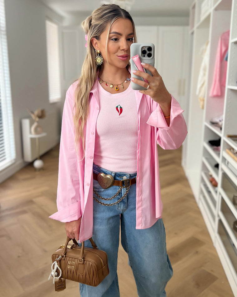 WINNIE - Blouse in Light Pink