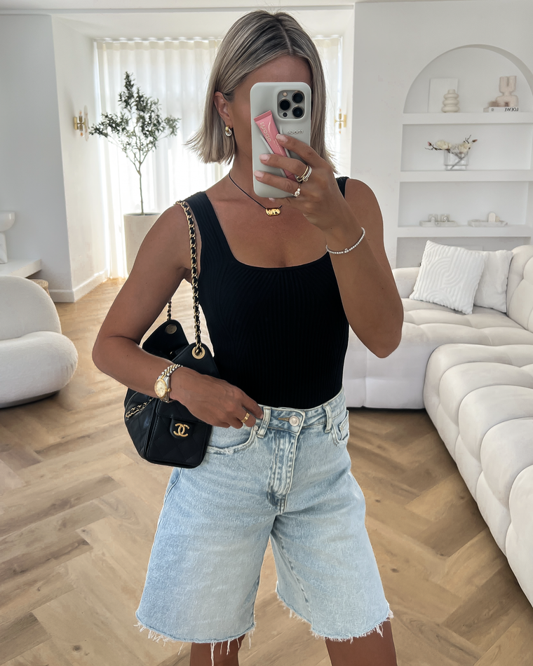 SKYE - Knit Bodysuit in Black