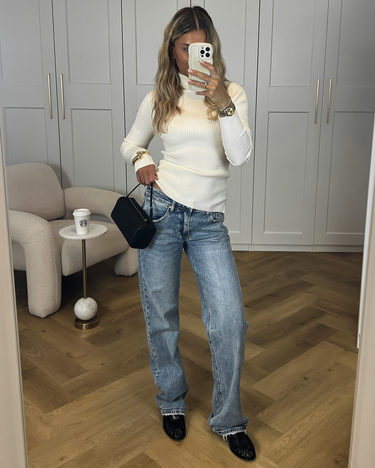 SALE - TERRY Low Waist Jeans in Blue