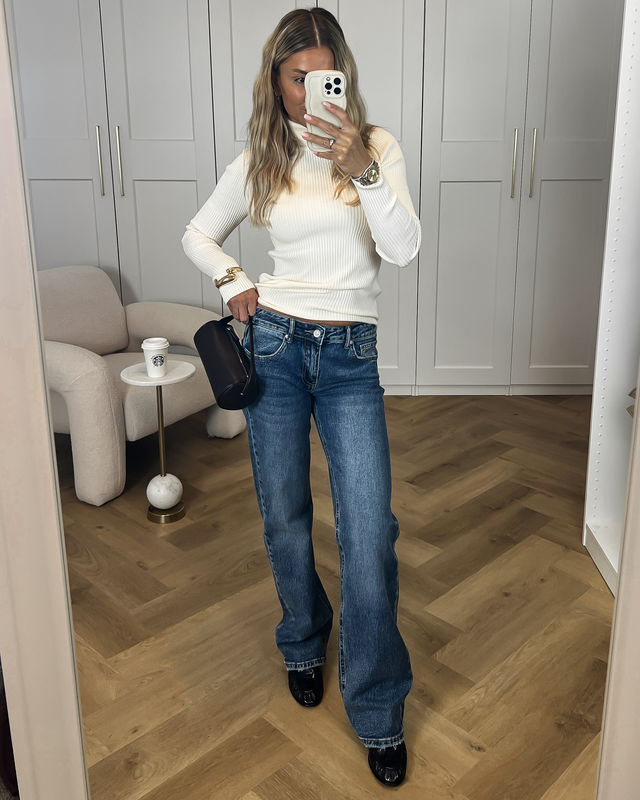 SALE - TERRY Low Waist Jeans in Dark Blue