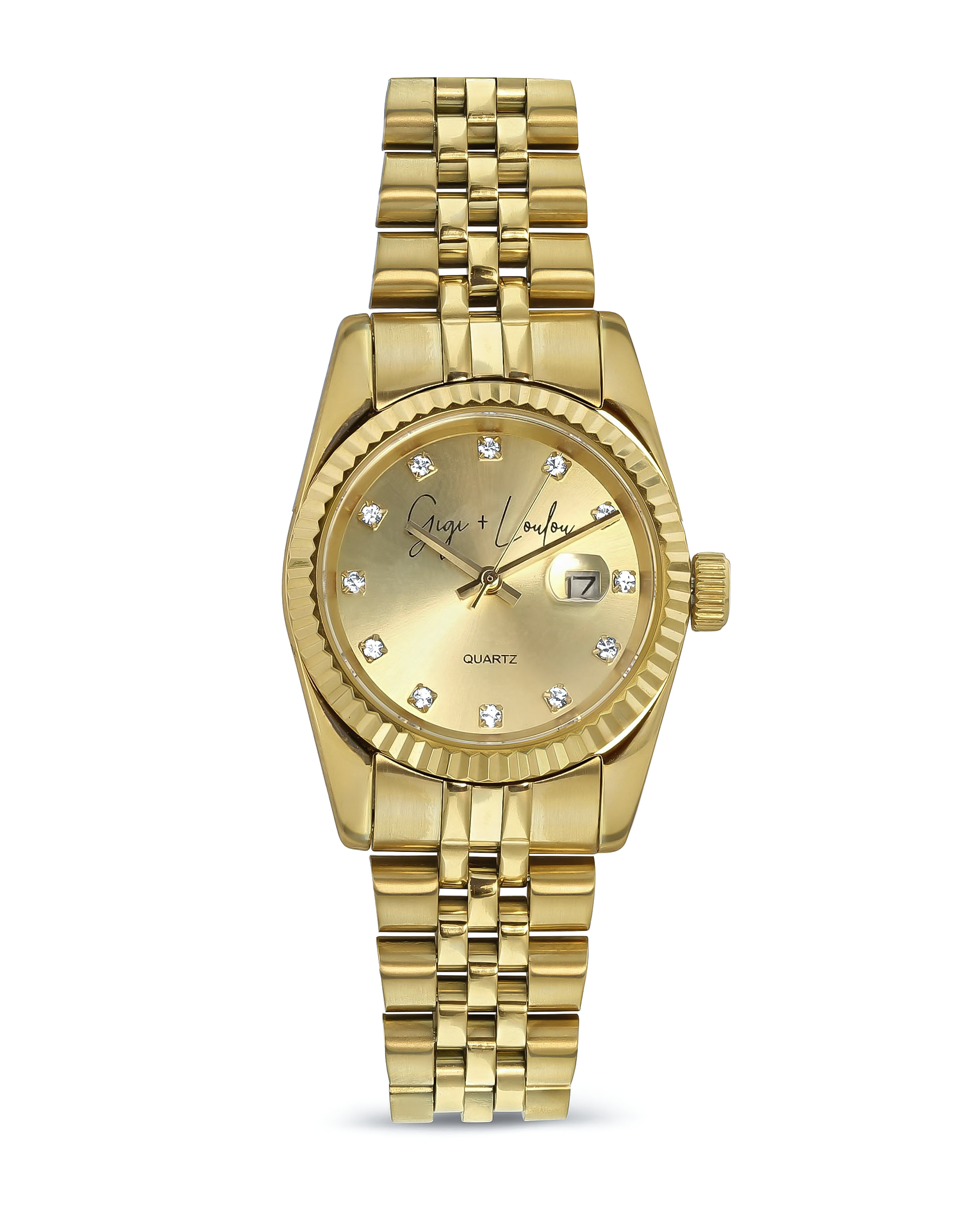 SALE - Gigi + Loulou Luxury Watch in Gold & Gold