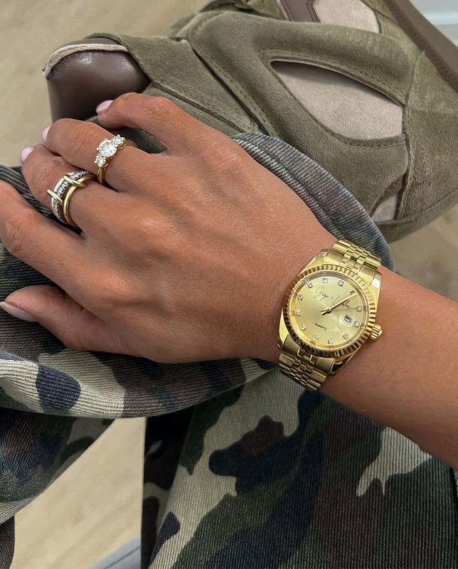 SALE - Gigi + Loulou Luxury Watch in Gold & Gold