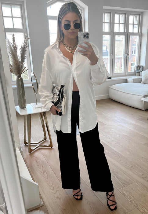 SALE - JILL Linnen Pantalon in Black