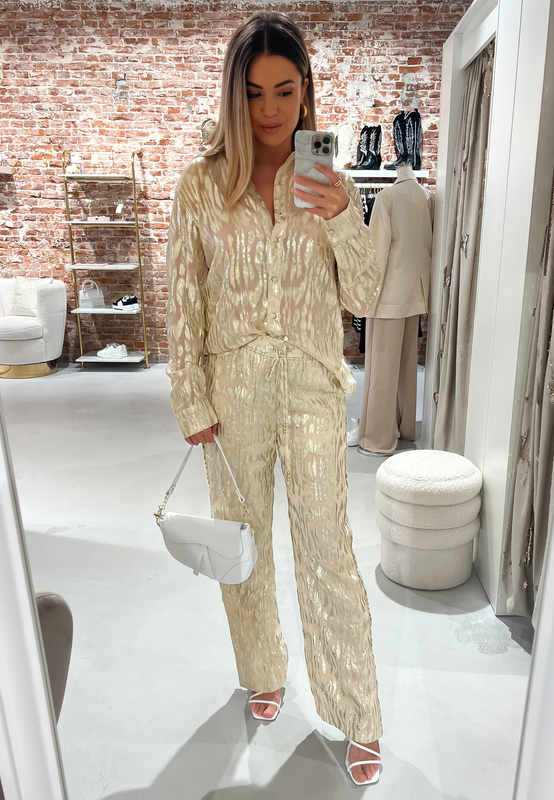 Macy's gold blouses discount