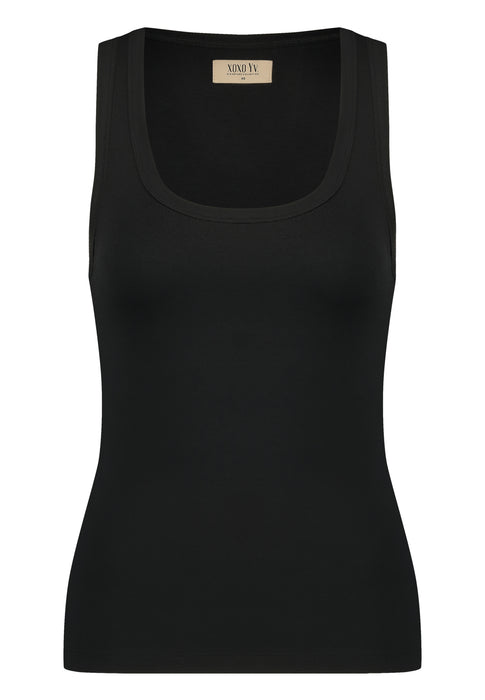 XOXO Yv. Soft Skin Tank Top in Black