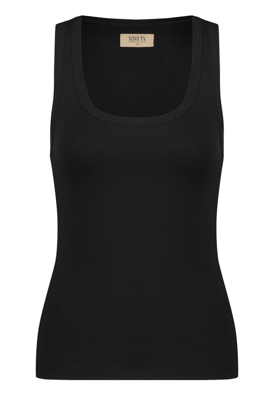 XOXO Yv. Soft Skin Tank Top in Black