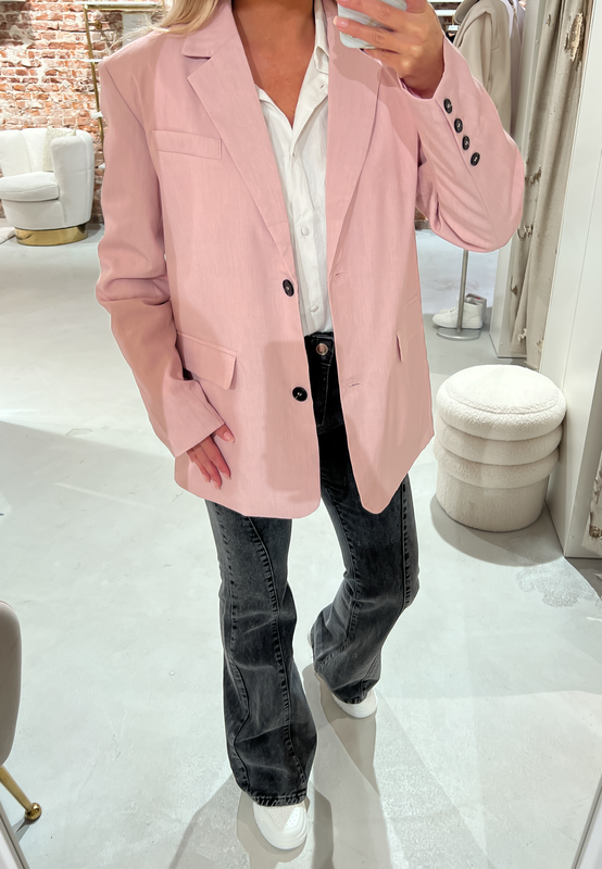 SALE - GABY Oversized Blazer in Pink