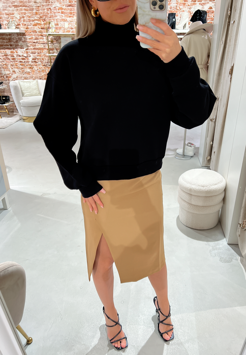AUDREY - Turtleneck Sweater in Black