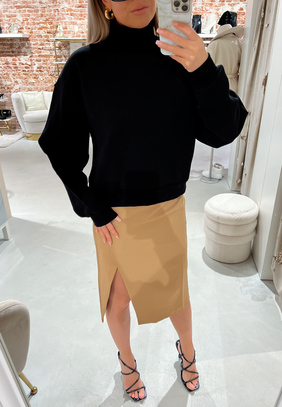 AUDREY - Turtleneck Sweater in Black
